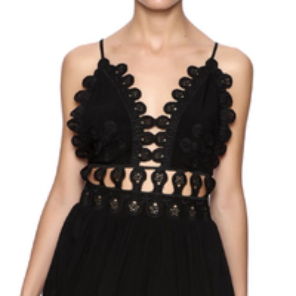 Black Mini Dress Summer Spring - Picture 3 of 4